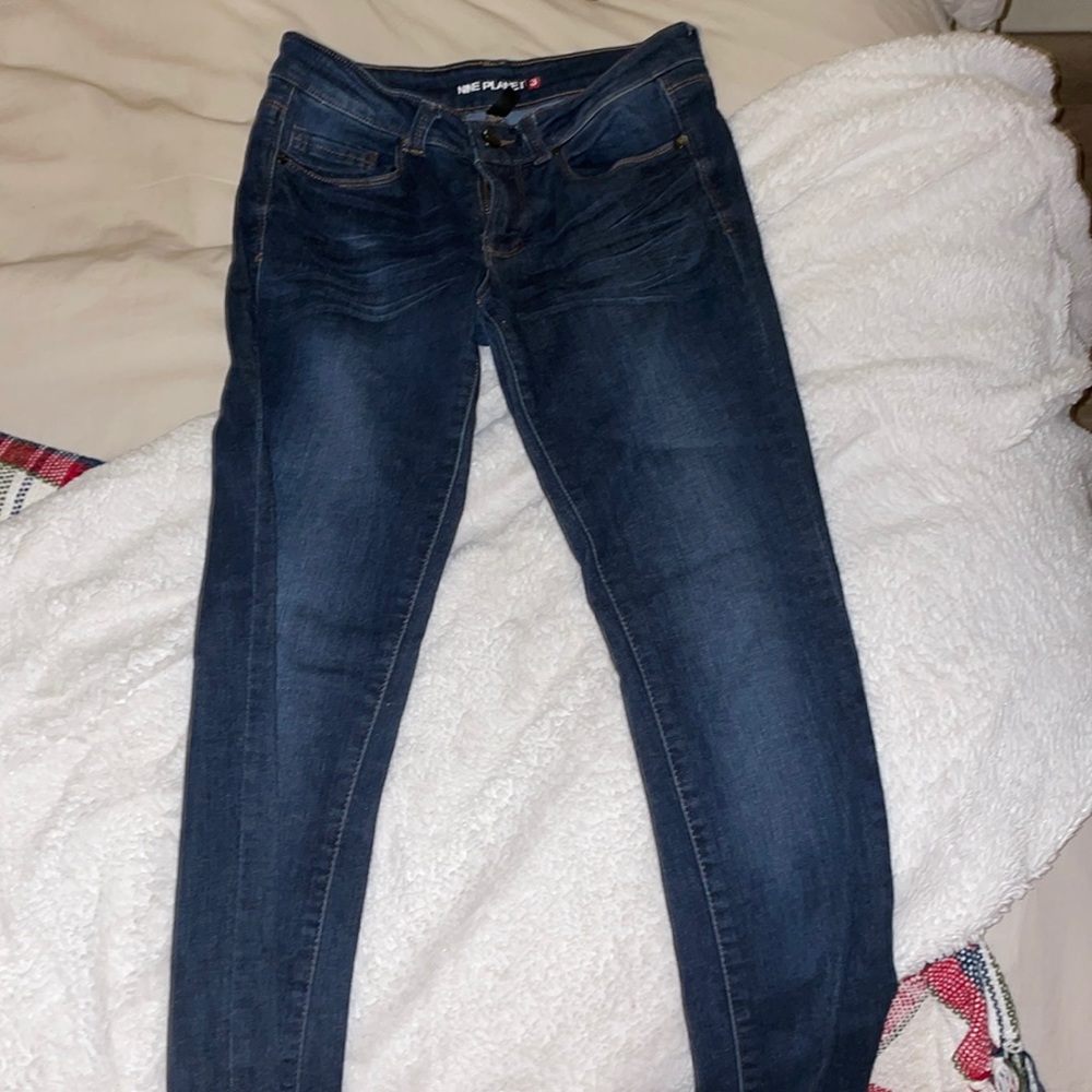 Nine Planet Dark Wash Skinny Jeans